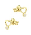 Heart Silver Stud Earring STS-7056